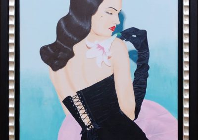 Lilly - Burlesque Pin Up Painting