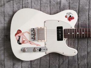Gitarre Pin Up Painting 3