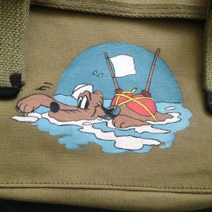 Rocka's Hand bemalte Musette bag