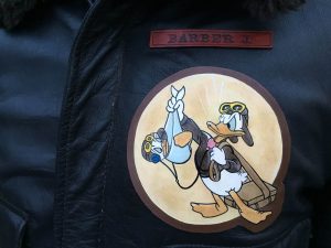 Namensschild Leder im Vintage Look + Leder-Aufnäher - Livermore Naval Air Station, Livermore, CA