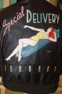 G-1 Jacket with Pin-up Girl painted Flight Jacket